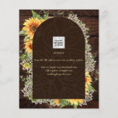 Rustige zonnebloemen en onkruidbestrijding sparen  (Achterkant)