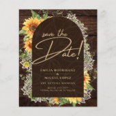 Rustige zonnebloemen en onkruidbestrijding sparen  flyer (Voorkant)