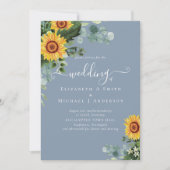 Rustige zonnebloemen Eucalyptus Leaves Wedding (Voorkant)