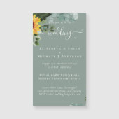 Rustige zonnebloemen Eucalyptus Leaves Wedding (Voorkant)