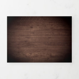 Rustige zonnebloemen Eucalyptus Red Roses Wedding Drieluik Uitnodiging