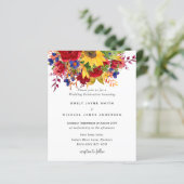 Rustige zonnebloemen Geel Rode Blauwe Florale Bind (Staand voorkant)