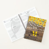 Rustige zonnebloemen Hood String Lights Recipe Notitieboek (Binnen)