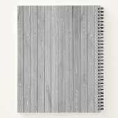 Rustige zonnebloemen Hout | Kookboek op grootmoede Notitieboek (Achterkant)