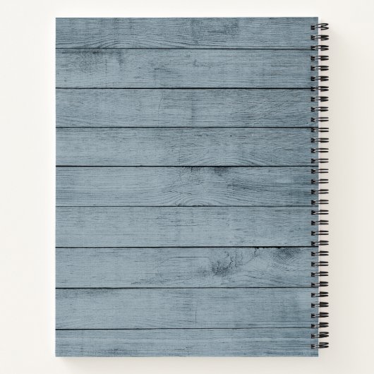 Rustige zonnebloemen Hout | Kookboek op grootmoede Notitieboek (Achterkant)