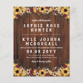 Rustige zonnebloemen Houtkorrel 2 in 1 budget brui