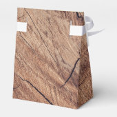 Rustige zonnebloemen Houttextuur Bedankdoosjes (Achterkant)