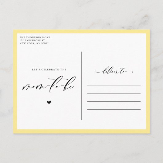 Rustige zonnebloemen in het Baby shower Mason Jar Uitnodiging Briefkaart (Achterkant)