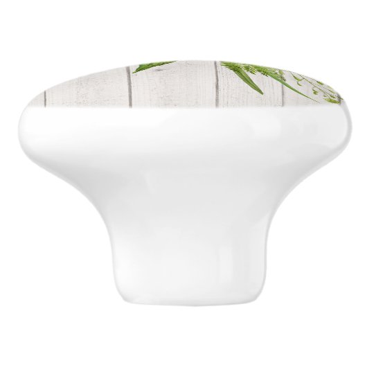 Rustige zonnebloemen keramische knop (Zijkant)