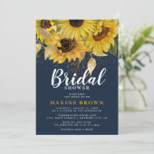 Rustige zonnebloemen, marineproducten en goudVrijg Kaart (Staand voorkant)