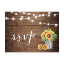 Rustige zonnebloemen Mason Jar String Lights RSVP