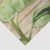 Rustige zonnebloemen met bijen - houten vlotteront tissuepapier (Detail)