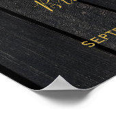 Rustige zonnebloemen met vrijgezellenfeest-welkoms poster (Hoek)