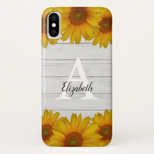 Rustige zonnebloemen   Monogram Case-Mate iPhone Case