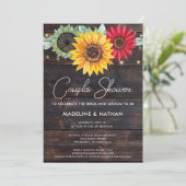 Rustige zonnebloemen op de schotel van prikhout kaart (Staand voorkant)