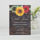 Rustige zonnebloemen op Vrijgezellenfeest van Barn Kaart (Staand voorkant)