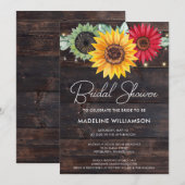 Rustige zonnebloemen op Vrijgezellenfeest van Barn Kaart (Voorkant / Achterkant)