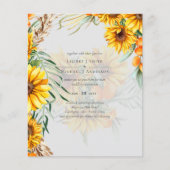 Rustige zonnebloemen Pampas Grass Wedding Dusty Bl (Voorkant)