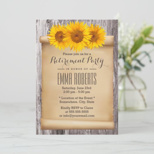  Rustige zonnebloemen PARTIJ Kaart (Staand voorkant)