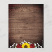 Rustige zonnebloemen Rozen Jar Lights Weddenschap (Achterkant)