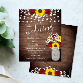 Rustige zonnebloemen Rozen Jar Lights Weddenschap