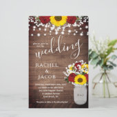 Rustige zonnebloemen Rozen Jar Lights Weddenschap (Staand voorkant)