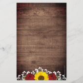 Rustige zonnebloemen Rozen Jar Lights Weddenschap (Achterkant)