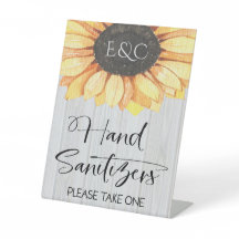 Rustige zonnebloemen - Sanitizer Monogram Weddensc