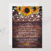 Rustige zonnebloemen|Twinkle Lights Retirement Par Kaart (Voorkant)