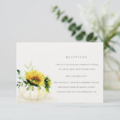 Rustige zonnebloemen — Vloeibare weddenschappen Informatiekaartje (Staand voorkant)