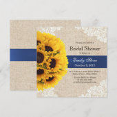 Rustige zonnebloemen Vrijgezellenfeest Kaart (Voorkant / Achterkant)