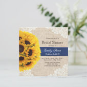 Rustige zonnebloemen Vrijgezellenfeest Kaart (Staand voorkant)