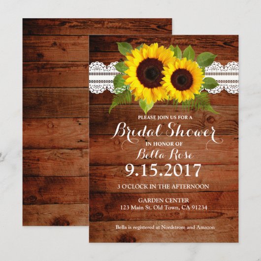 Rustige zonnebloemen Vrijgezellenfeest met zonnepa Kaart (Voorkant / Achterkant)