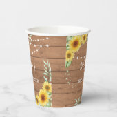 Rustige zonnebloemen Vrijgezellenfeest Papieren Bekers (Links)