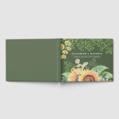 Rustige zonnebloemen Weddenschap Gastenboek (Volledig)