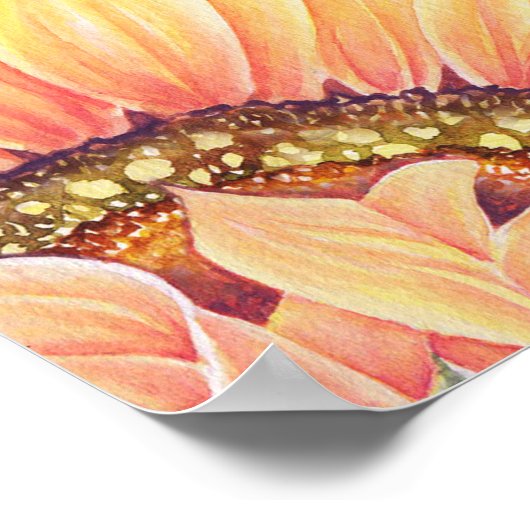 Rustige zonnebloemen Weddenschappen Poster (Hoek)