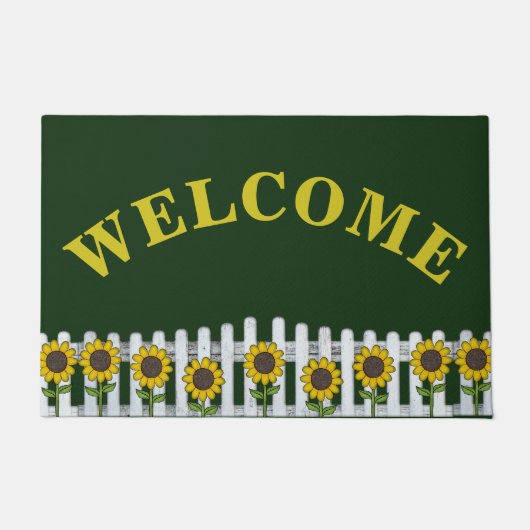 Rustige zonnebloemen — Welkomstklep Deurmat (Voorkant)