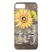 Rustige zonnebloemhout met citaat Case-Mate iPhone case (Achterkant)