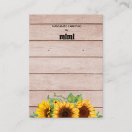 Rustige zonnebloemoorringen — Visitekaartje