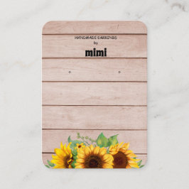 Rustige zonnebloemoorringen — Visitekaartje