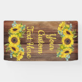 Rustige ZonnebloemPartij Fotografie Prop Spandoek (Horizontaal)