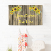 Rustige ZonnebloemPartij Fotografie Prop Spandoek (Insitu)