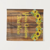 Rustige ZonnebloemPartij Fotografie Prop Wandkleed (Voorkant (horizontaal))