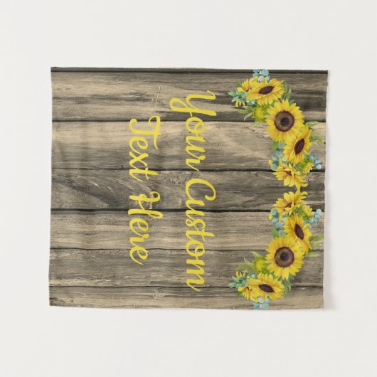 Rustige ZonnebloemPartij Fotografie Prop Wandkleed (Voorkant (horizontaal))