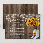 Rustige zonnebloempel Land Vrijgezellenfeest Kaart (Voorkant / Achterkant)