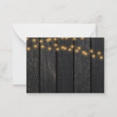 Rustige zonnebloempitelegant RSVP-behuizing Notitiekaartje (Achterkant)