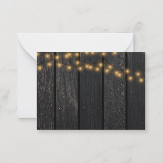 Rustige zonnebloempitelegant RSVP-behuizing Notitiekaartje (Achterkant)