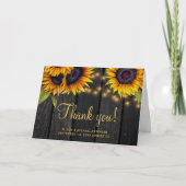 Rustige zonnebloempitten bedankt voor de bruiloft  (Voorkant)