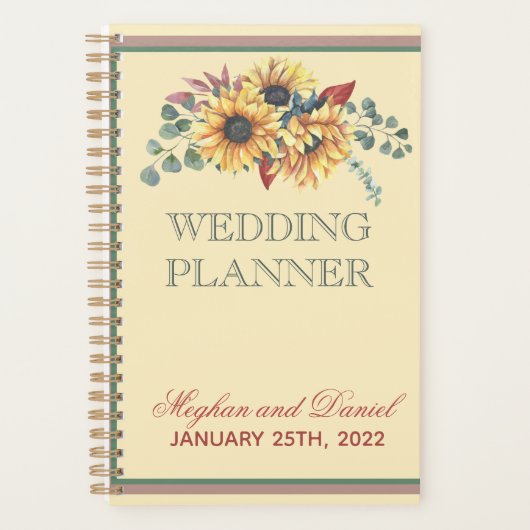 Rustige zonnebloempitten Bindbouwer Planner (Voorkant)