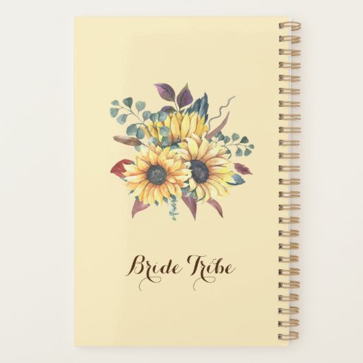 Rustige zonnebloempitten Bindbouwer Planner (Achterkant)